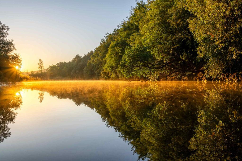 Lago dell'Acquabuona, o delle Miniere, a Murlo, Siena